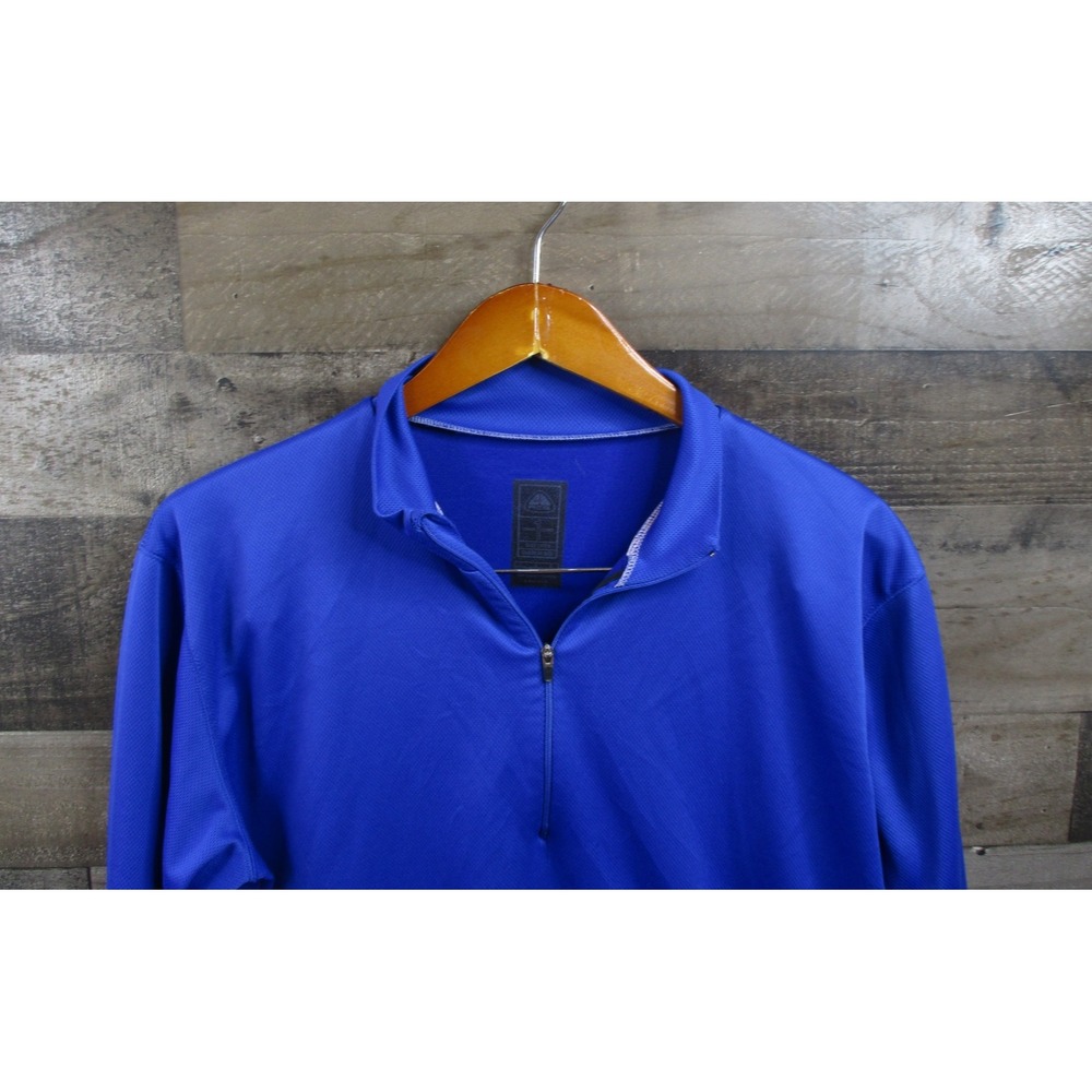 Nike ACG Baselayer Shirt Mens Large Blue Dri-FIT Half Zip Long Sleeve Pullover